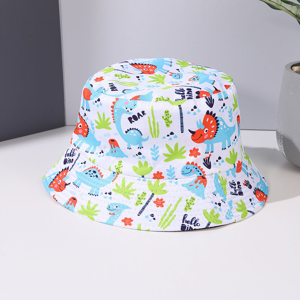 Dinosaur Print Bucket Hat Lightweight Sun Shade Fisherman Cap