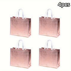 4pcs Non-woven Laminated Gift Bags for Holidays & Events
