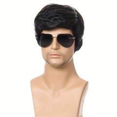 Men's Short Hair Synthetic Wig Heat Resistant Cosplay Headgear Wig