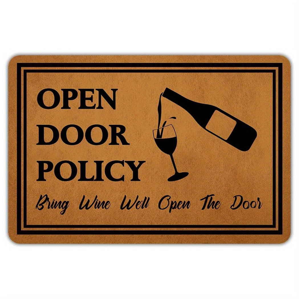 Funny Welcome Doormat Low Pile Indoor Outdoor Non Slip Mat