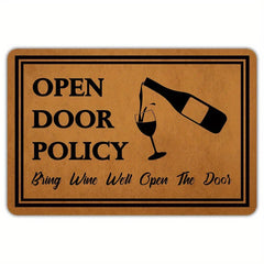 Funny Welcome Doormat Low Pile Indoor Outdoor Non Slip Mat