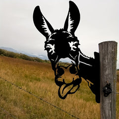 Donkey Tongue Out Silhouette Farmhouse Garden Decor