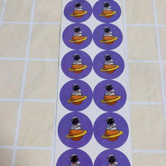 24pcs Cartoon Astronaut Stickers - Party Gift & Bookmark Stickers