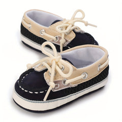 Baby Boys Lace Up Walking Shoes Lightweight Non slip Loafers