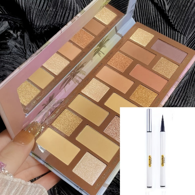 16-Color Beginner Eyeshadow Palette Pearly Matte Finish