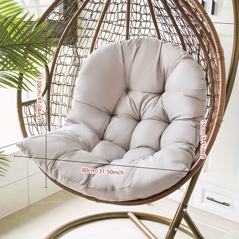 Rattan Bassinet Chair Cushion, Removable Washable Swing Seat Large Cushion