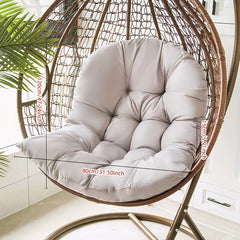 Rattan Bassinet Chair Cushion, Removable Washable Swing Seat Large Cushion