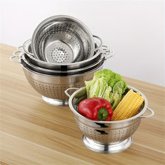 Stainless Steel Drain Basket Vegetable Washing Basket
