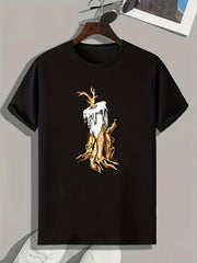 Dead Tree Print Men's Graphic T shirt Casual Comfy Tees For Summer Mens Clothing