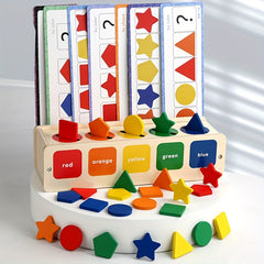 Shape Matching Coin Box Puzzle with Blocks