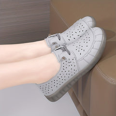 Women's Hollow Out Flat Shoes Slip On Low Top Breathable Loafers