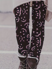 Graphic Print Skinny Leggings Casual Every Stretchy Leggings Women's Clothing