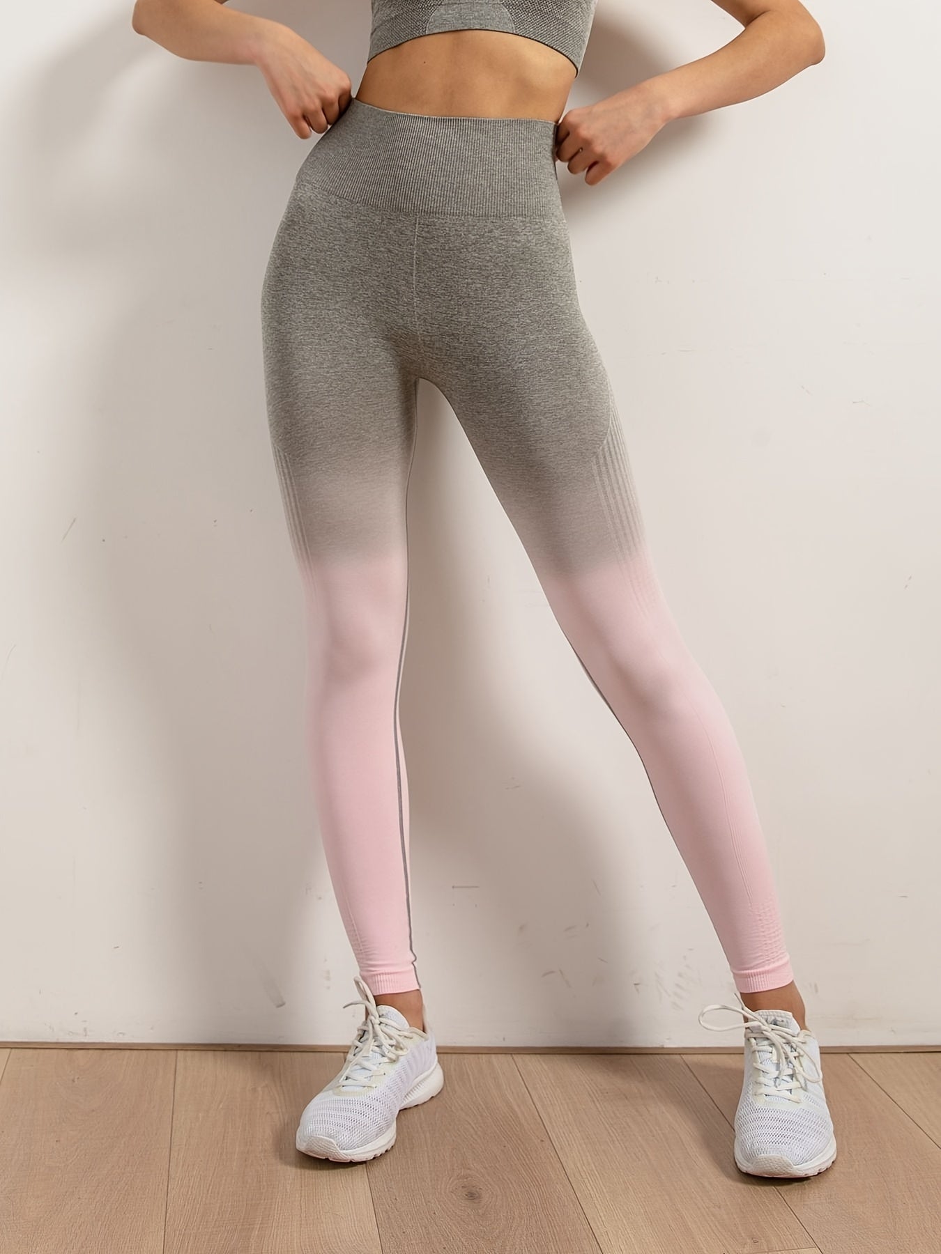 Ombre High Waist Yoga Sports Pants Stretchy Butt lifting