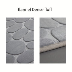 3pcs Soft Non Slip Bathroom Pads U Shaped Contour Mats & Toilet Covers
