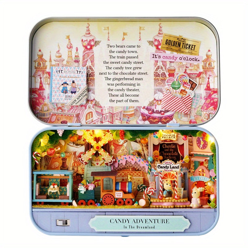 DIY Hut Box Theater 3D Puzzle Model Birthday Gift For Girls And Children