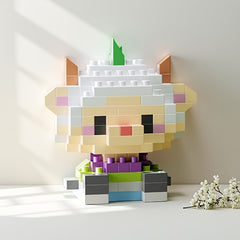 Goat Animal Cartoon Building Block Home Decor Educational Toy