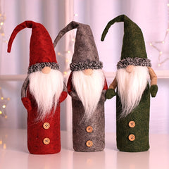 Christmas Rudolf Wine Bottle Bag Set
