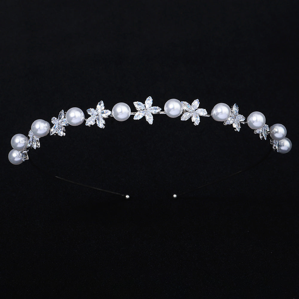 Vintage Rhinestone Zircon Headband Hair Accessory for Party Prom