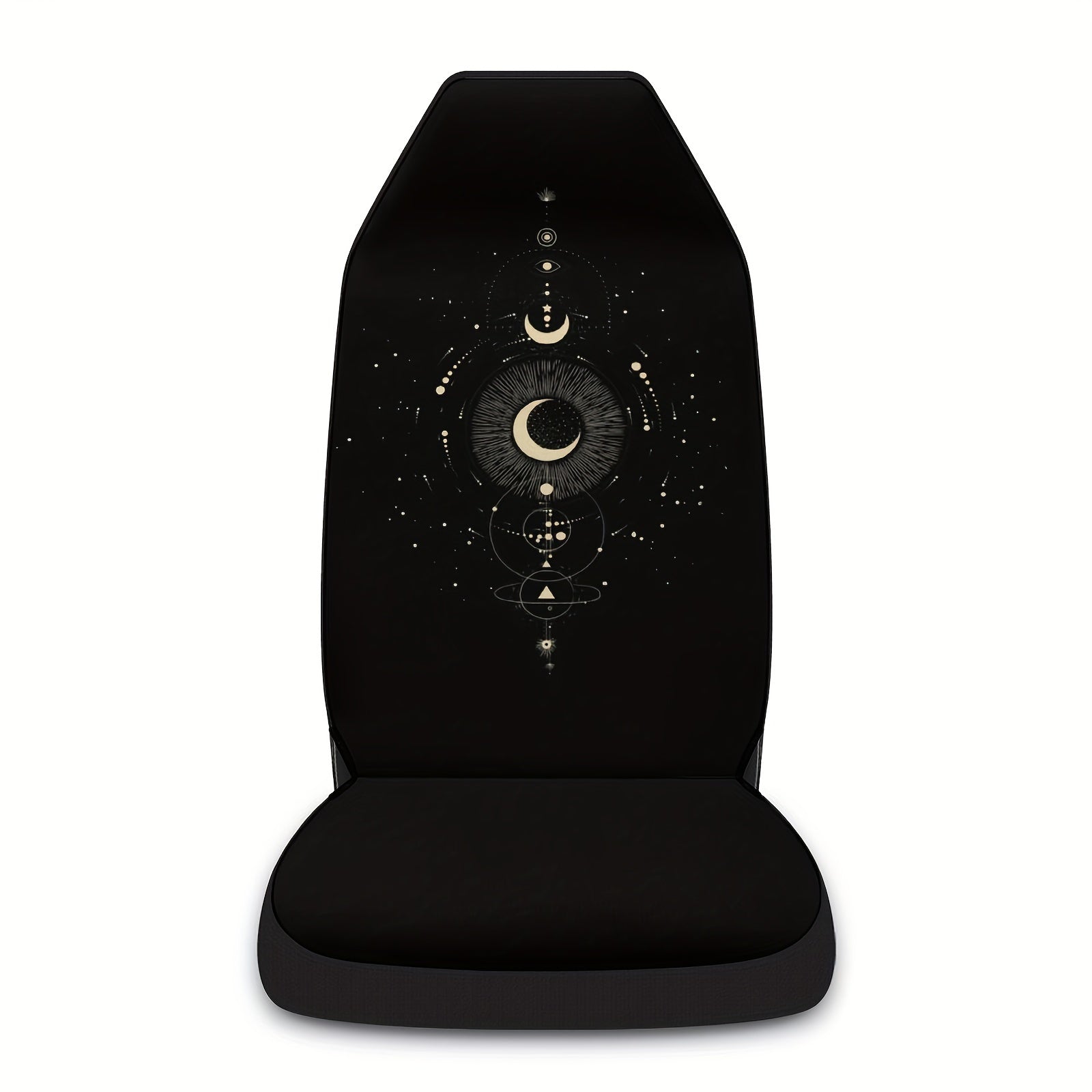 Printed Moon Universal Car Seat Cover