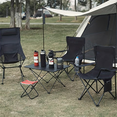 Portable Camping Chair with Bottle Holder, Folding Sports Lawn Fishing Chair