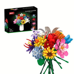 WOMA Flower Bouquet Building Kit for Girls 4 - Eternal Rose Flowers Puzzle