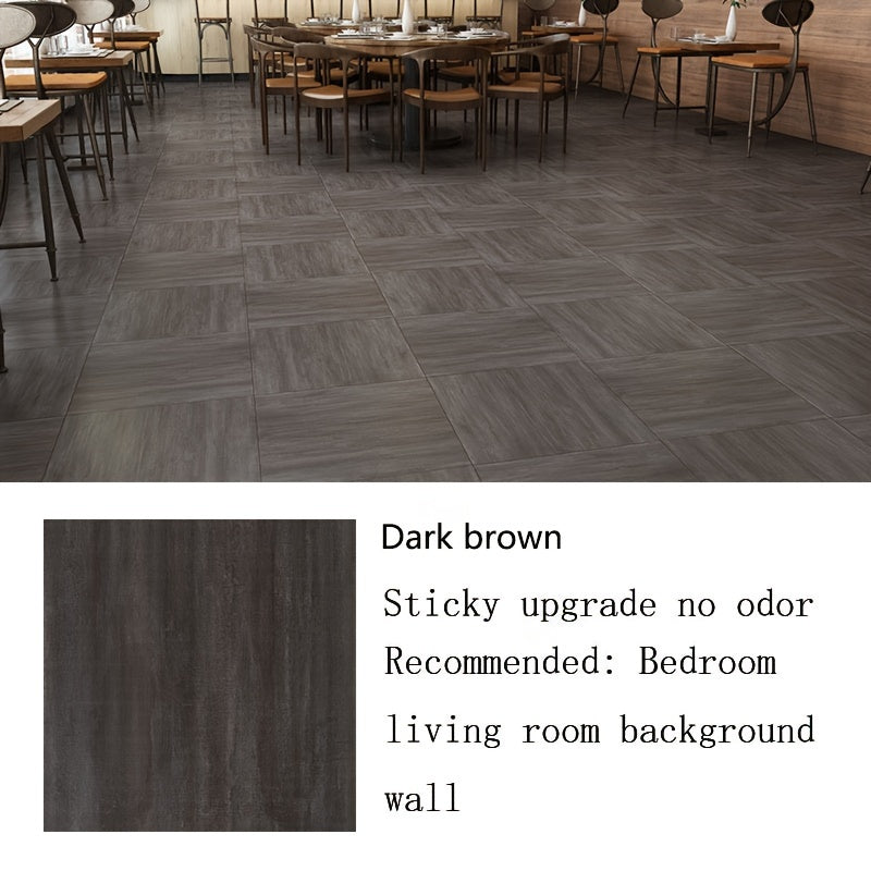 10pcs Marble Self Adhesive PVC Floor Tiles - Living Room Office Restaurant