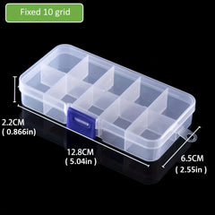 Transparent Plastic Mesh Storage Box Container Beads Jewelry Storage Box