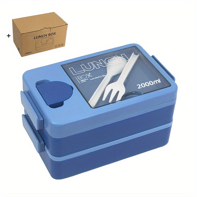 Eco-Friendly BPA-Free Bento Lunch Box Leakproof 2000ml