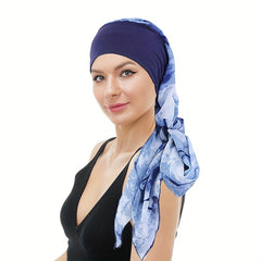 Floral Print Turban Cap Headwrap Women Hair Bonnet