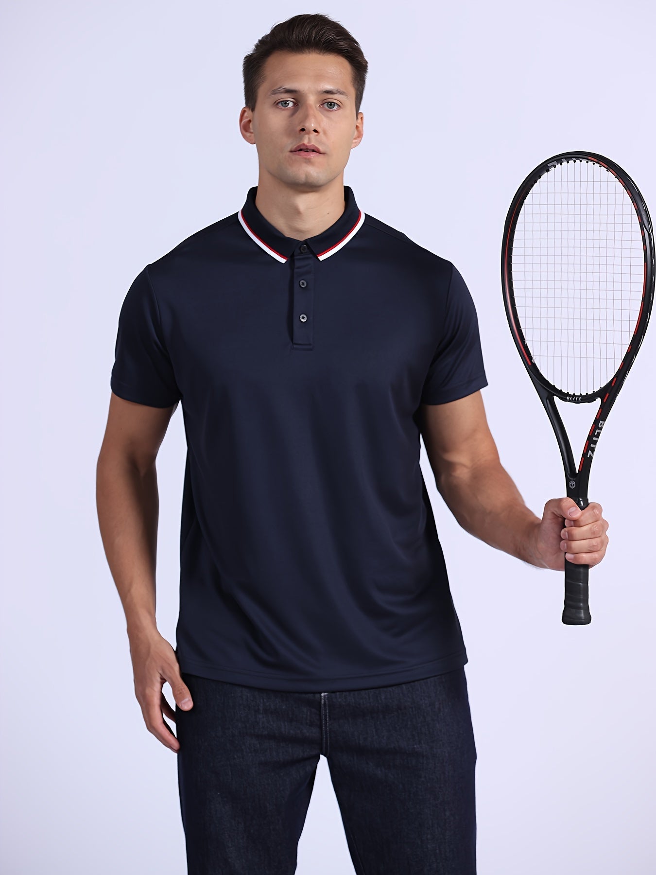 Telaleo Men's Golf Shirt Comfortable & Breathable for Business & Summer