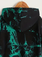 Kid's Tie Dye Hoodie Long Sleeve Top Hooded Pullover Casual Boy's Clothes
