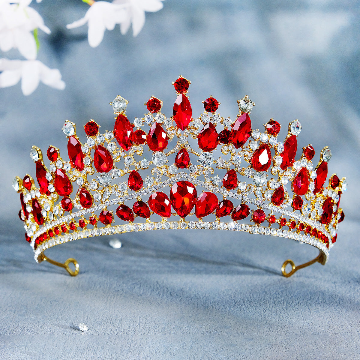 Baroque Crown Hairband Headband Rhinestone Tiara Wedding