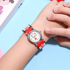 3D Embossed Children's Watch Basketball Pattern Sports Watch