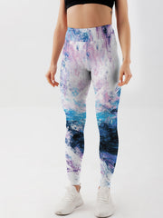 Colorful Print High Waist Yoga Leggings with Butt Lifting Effect