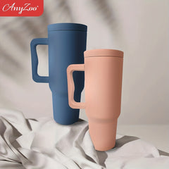 Anyzoo 40oz Ice Tyrant Cup Macaron Water Bottle With Lid & Straw