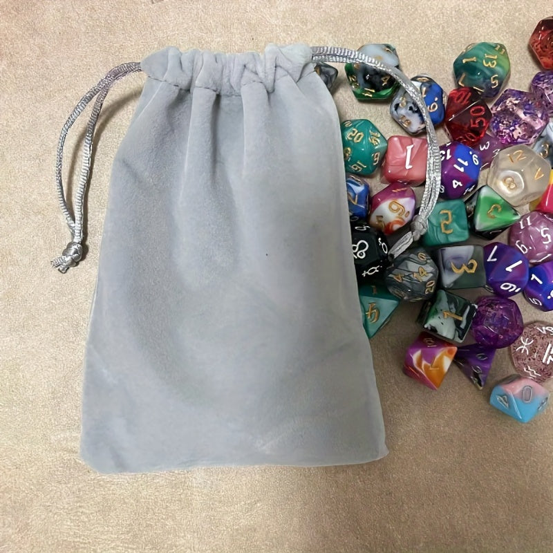 Small Dice Bag with Drawstring Closure - Holds 100 Polyhedral Dice