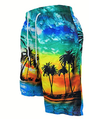 Quick drying Mesh Lining Mens Swim Trunks - Beach Pool Swim Shorts