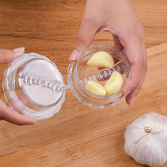 Multifunctional Garlic Press and Peeler for Easy Preparation