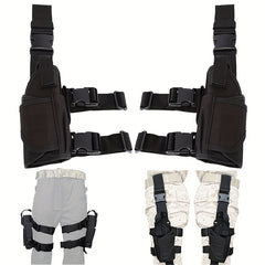 2pcs Drop Leg Holster Molle Thigh Holster Adjustable Left Right Handed Carlebben