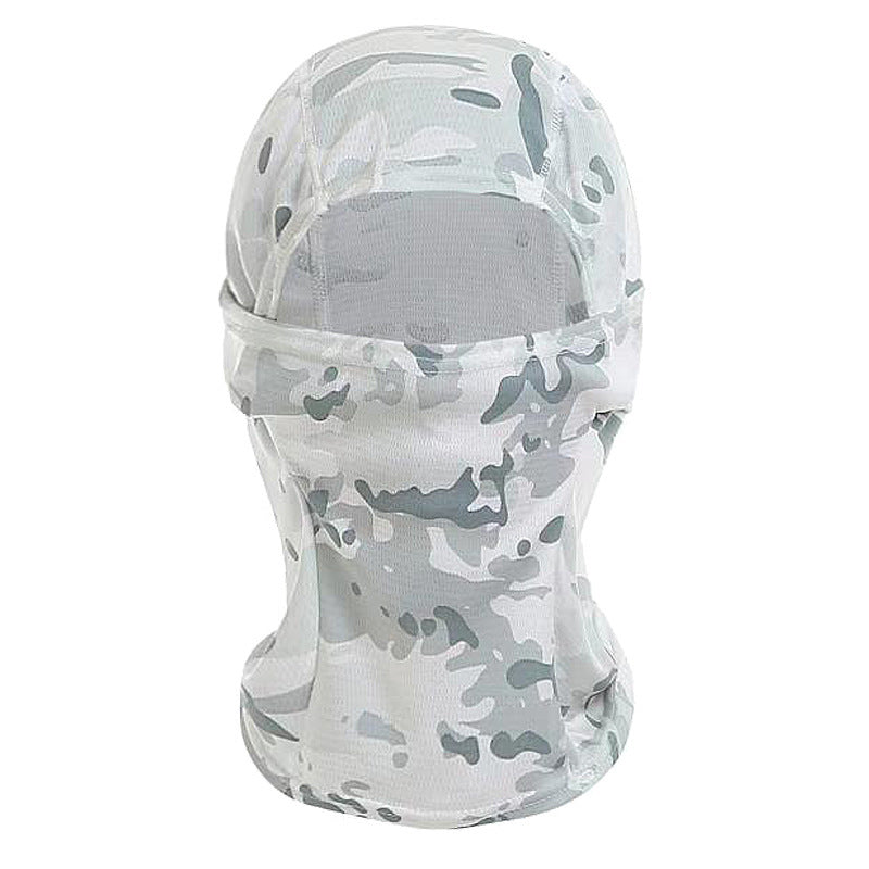Camouflage Neck Cover Summer Riding Headgear Ice Silk Dustproof Sunscreen