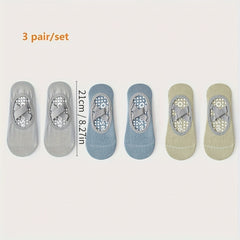3 Pairs Yoga Socks Non-slip Cross Strap Sports Socks