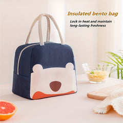 Portable Insulated Bento Bag Waterproof Lunch Box Large Capacity