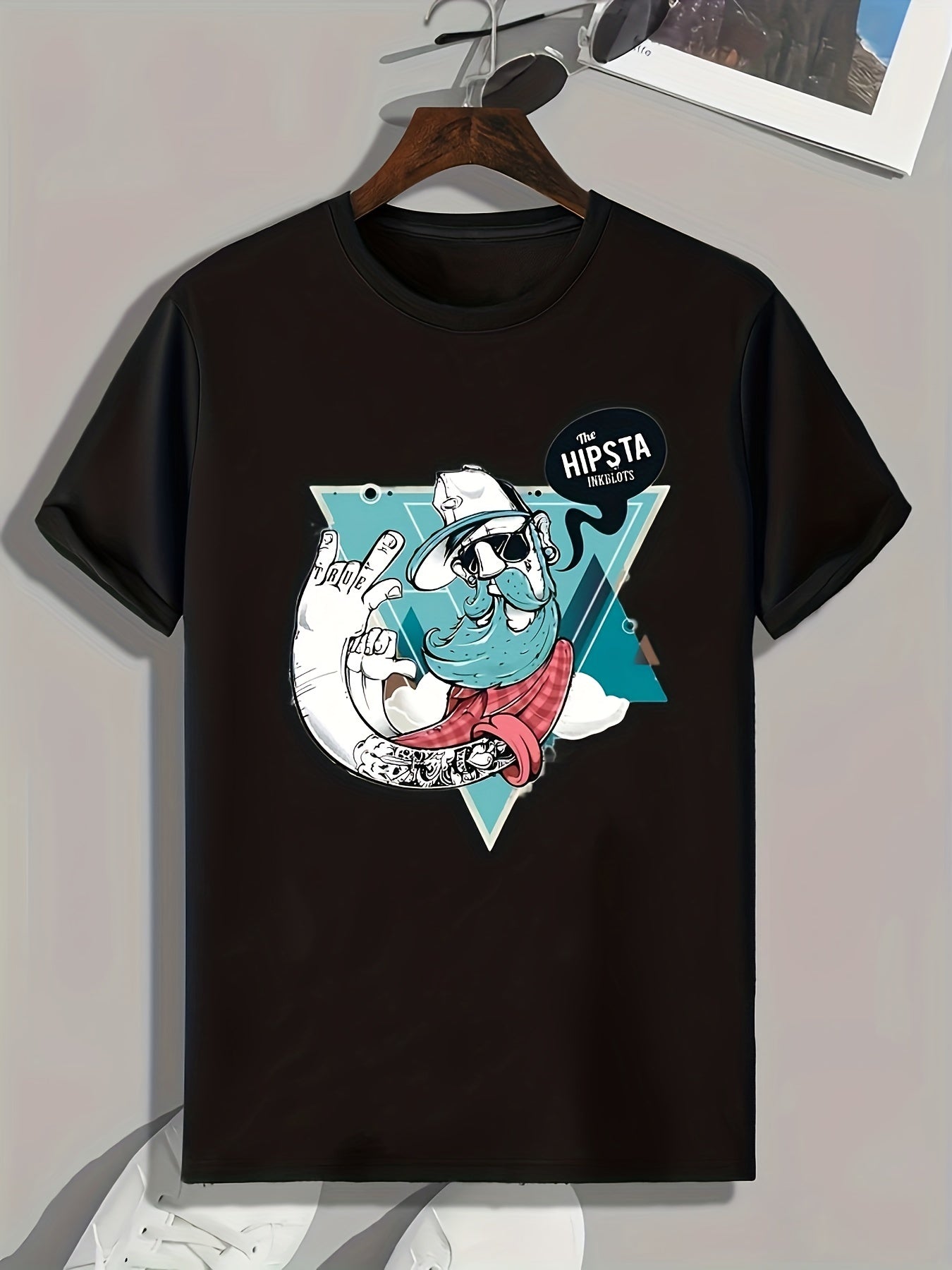 Cartoon Print Men's Graphic T shirt Casual Comfy Tees For Summer Mens Clothing