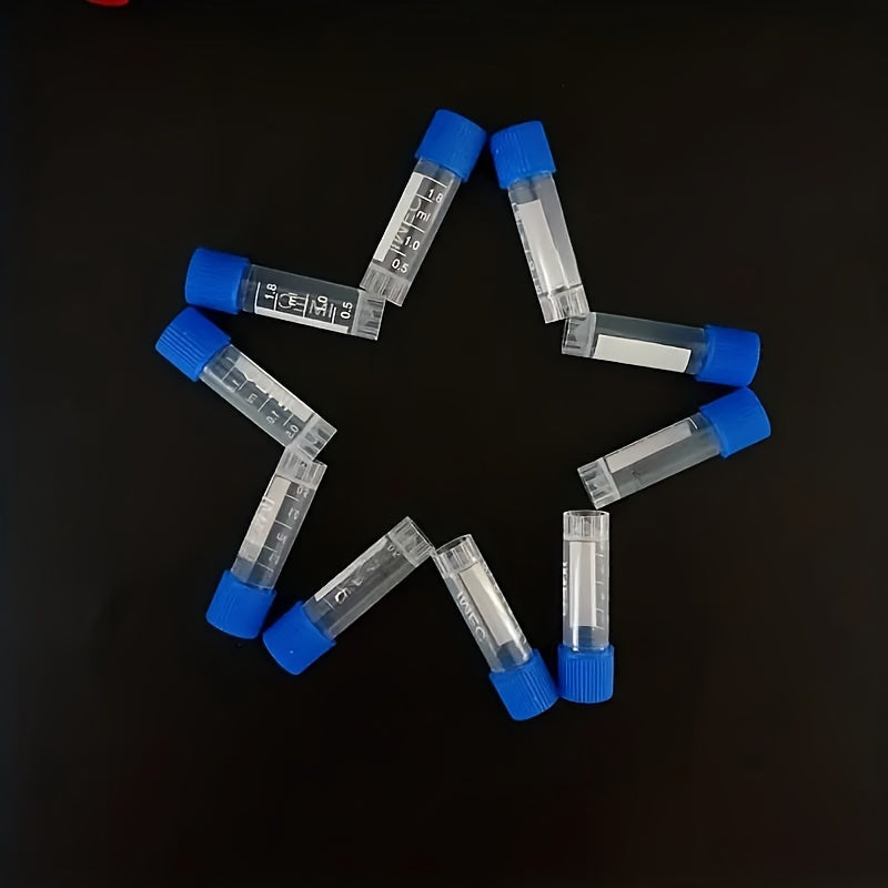 3pcs Plastic Graduated Cryovials Freezing Tubes