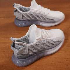 Women's Ombre Lace Up Mesh Sneakers Anti slip Athletic Shoes
