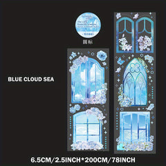 Vintage Dream Window Sticker Decal Waterproof for DIY Scrapbook Journal Notebook