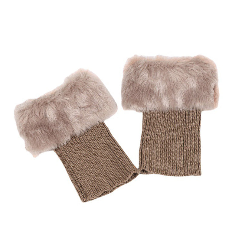 Winter Leg Topper Cuffs Plush Knit Boot Boot Pairs Socks