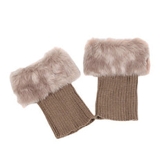 Winter Leg Topper Cuffs Plush Knit Boot Boot Pairs Socks