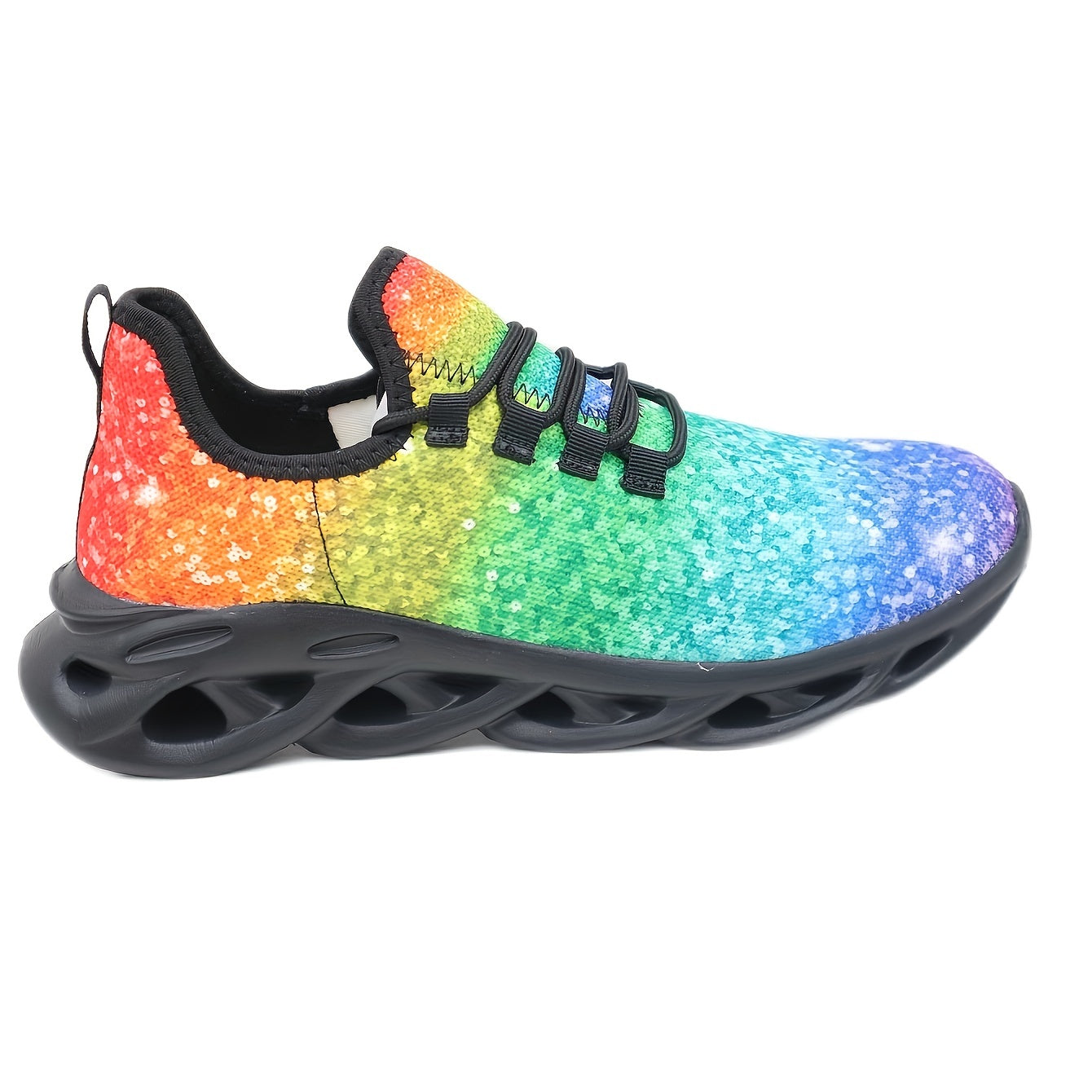 Men's Blade Sneakers Sparkling Rainbow Shoes