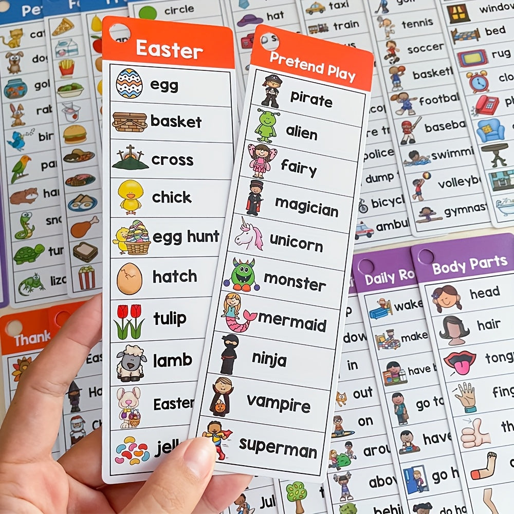 21pcs High Frequency Sight Words Flash Cards Vocabulary Building Toy Game